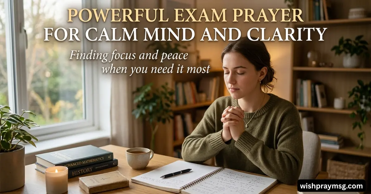Powerful Exam Prayer for Calm Mind and Clarity