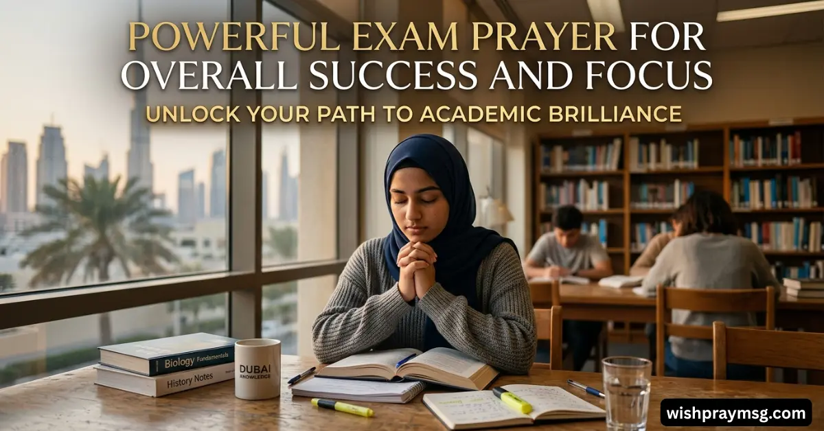 Powerful Exam Prayer for Overall Success and Focus