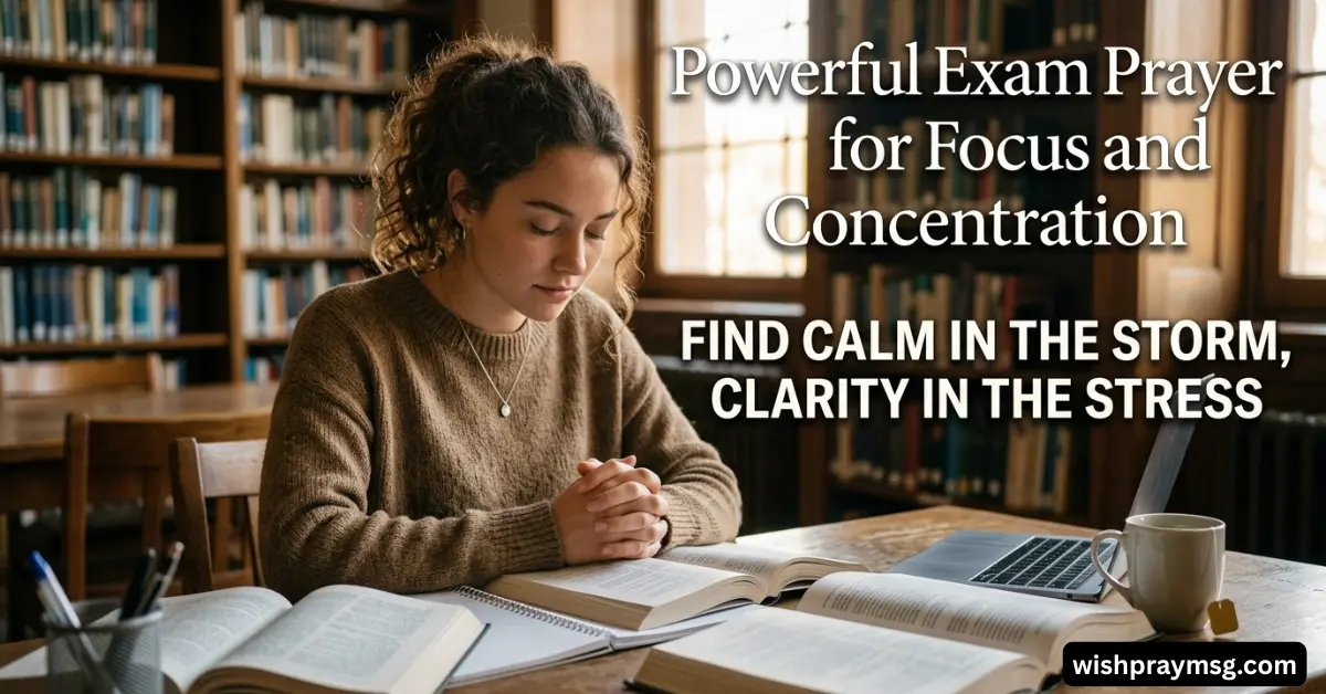 Powerful Exam Prayer for Focus and Concentration