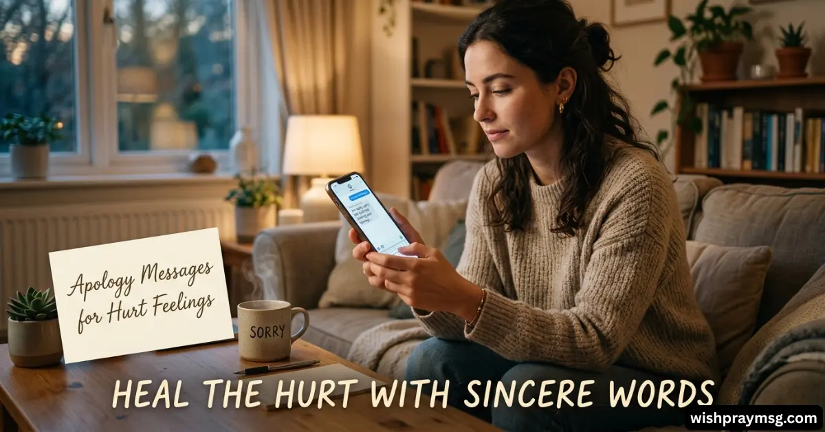 Apology Messages for Hurt Feelings