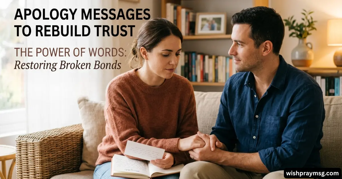 Apology Messages to Rebuild Trust