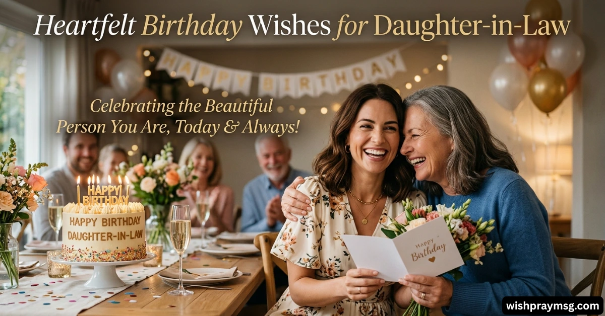 Heartfelt Birthday Wishes for Daughter in Law