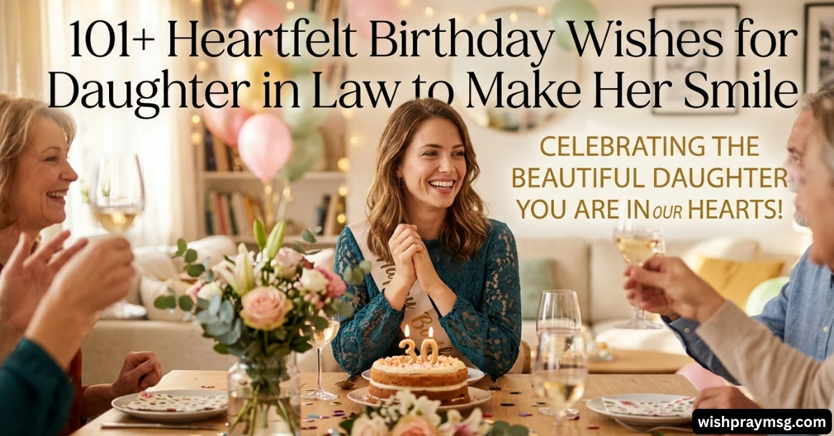 101+ Heartfelt Birthday Wishes for Daughter in Law to Make Her Smile