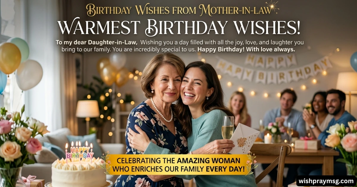 Birthday Wishes from Mother-in-Law