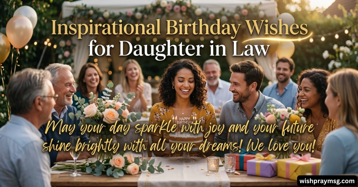Inspirational Birthday Wishes for Daughter in Law