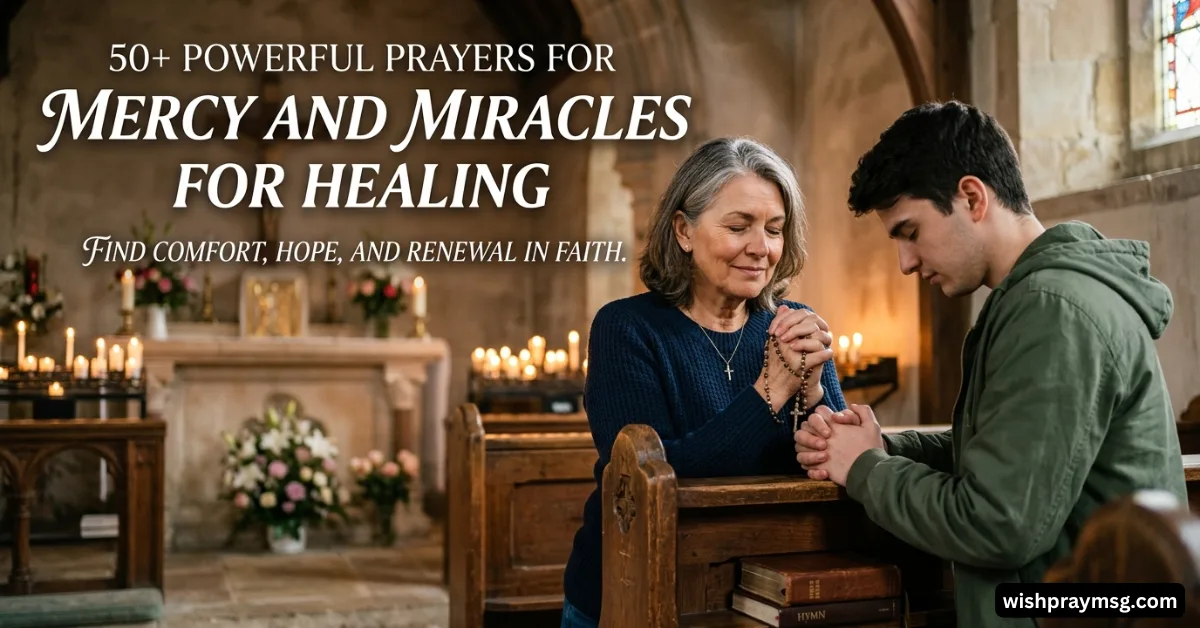 50+ Powerful prayers for mercy and miracles for healing