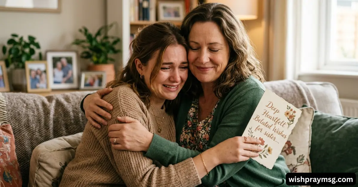 Deep Heartfelt Belated Wishes