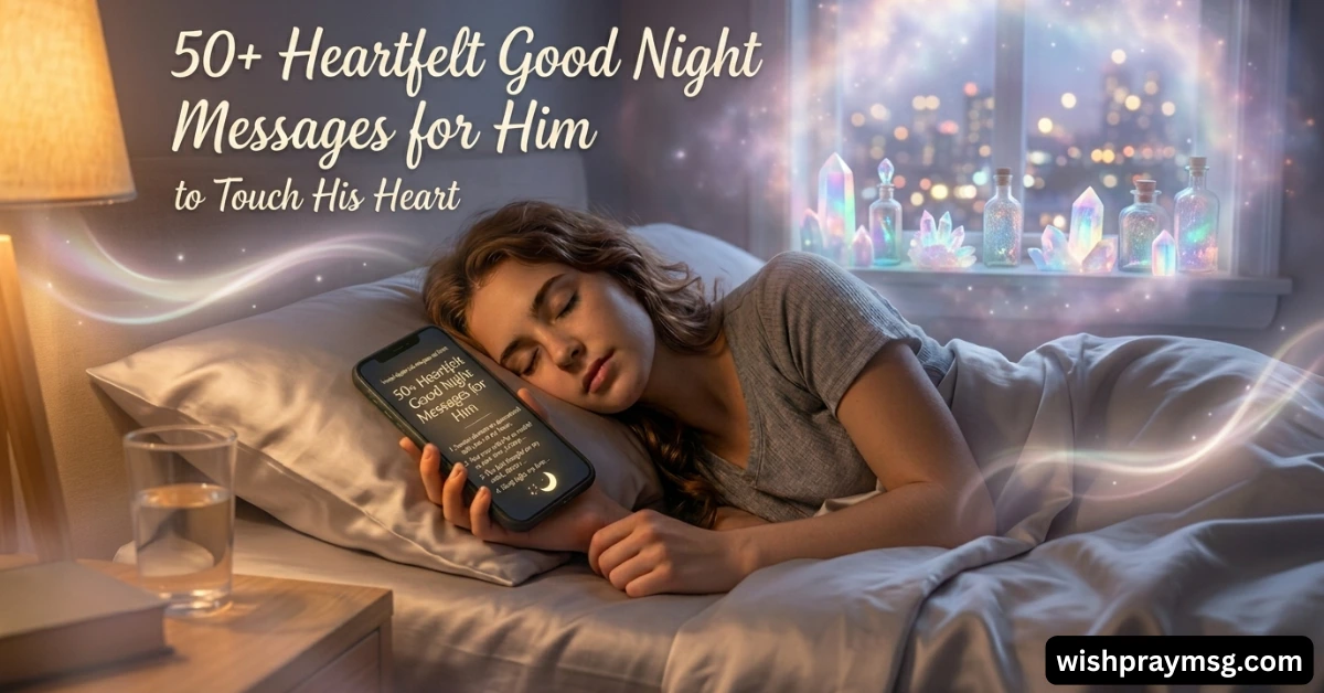 50+ Heartfelt Good Night Messages for Him to Touch His Heart