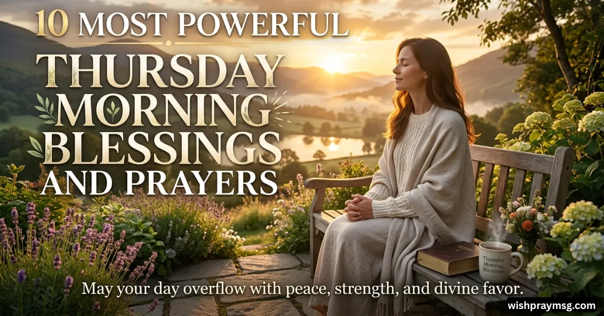 10 Most Powerful Thursday Morning Blessings and Prayers