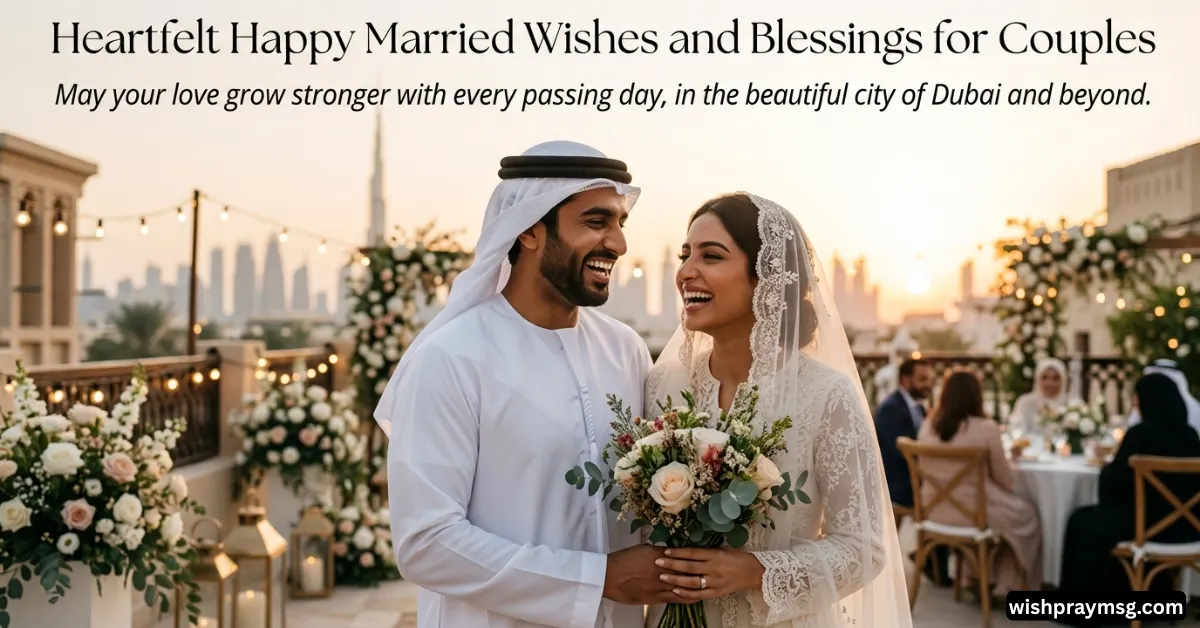 47 Heartfelt Happy Married Wishes and Blessings for Couples