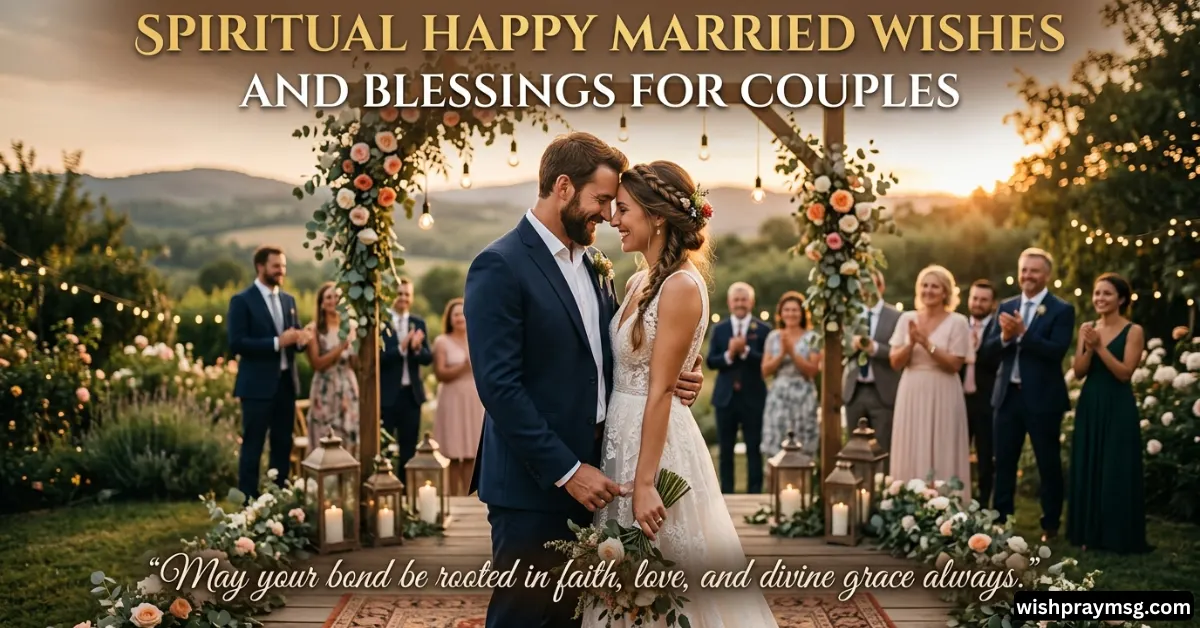 Spiritual Happy Married Wishes and Blessings for Couples