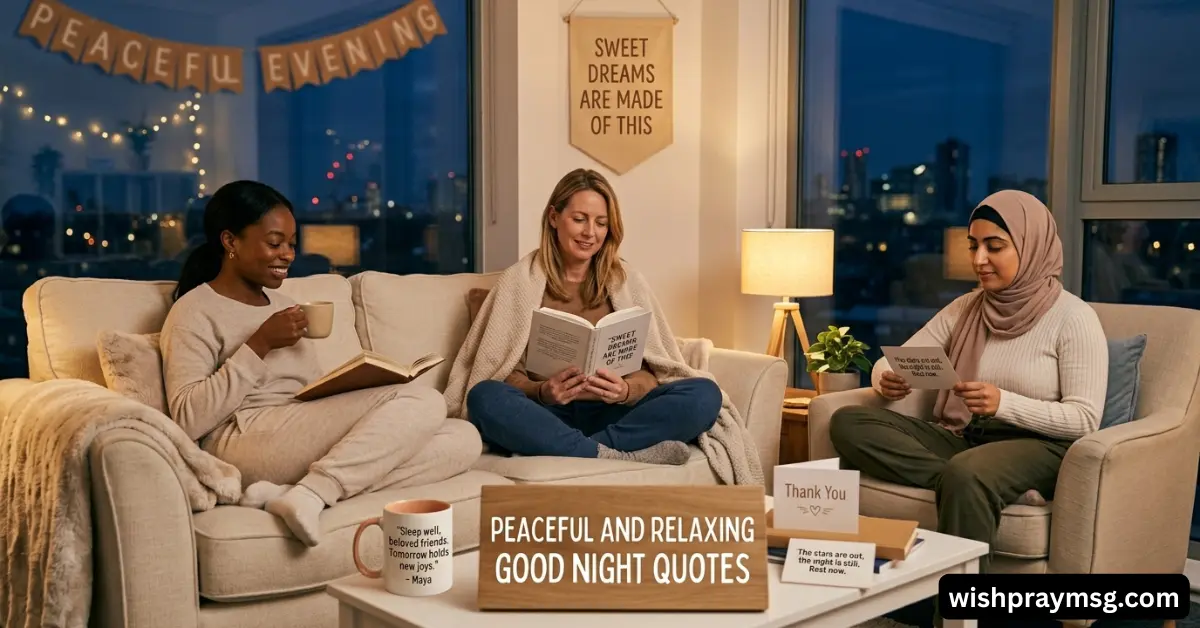 Peaceful and Relaxing Good Night Quotes