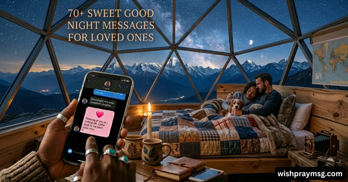 70+ Sweet Good Night Messages for Loved Ones
