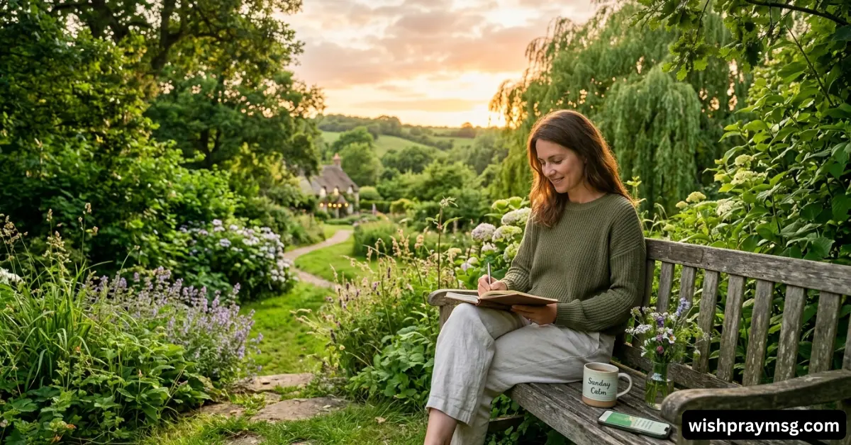 25+ Tranquil Sunday Evening Messages Wishes to Spread Calm Energy