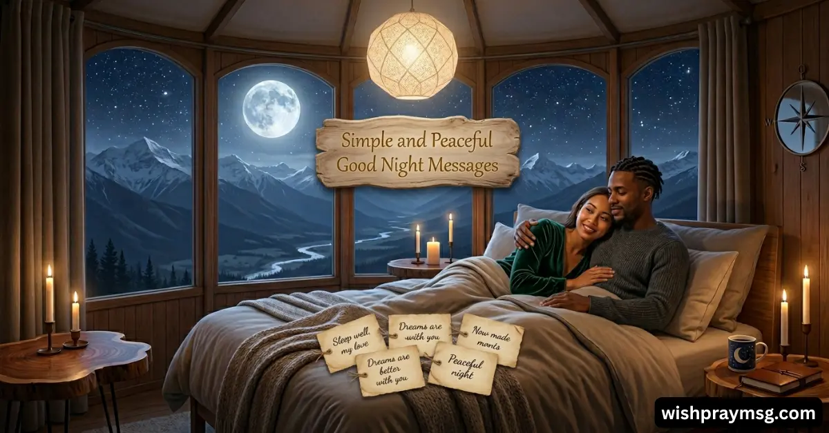 Simple and Peaceful Good Night Messages