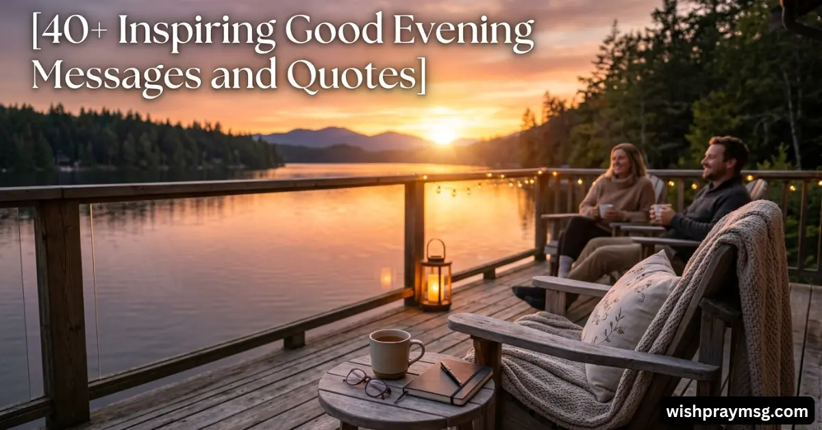 40+ Inspiring Good Evening Messages and Quotes