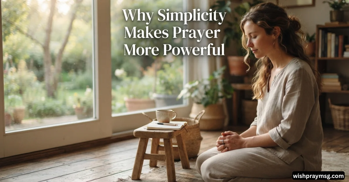 Why Simplicity Makes Prayer More Powerful