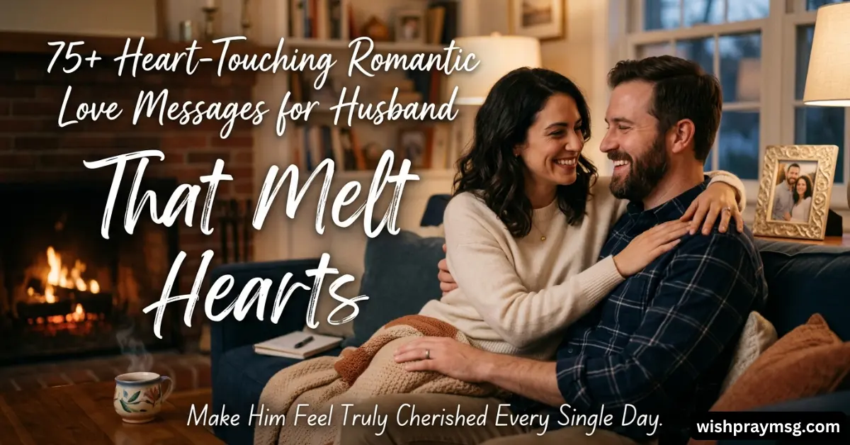 75+ Heart-Touching Romantic Love Messages for Husband That Melt Hearts
