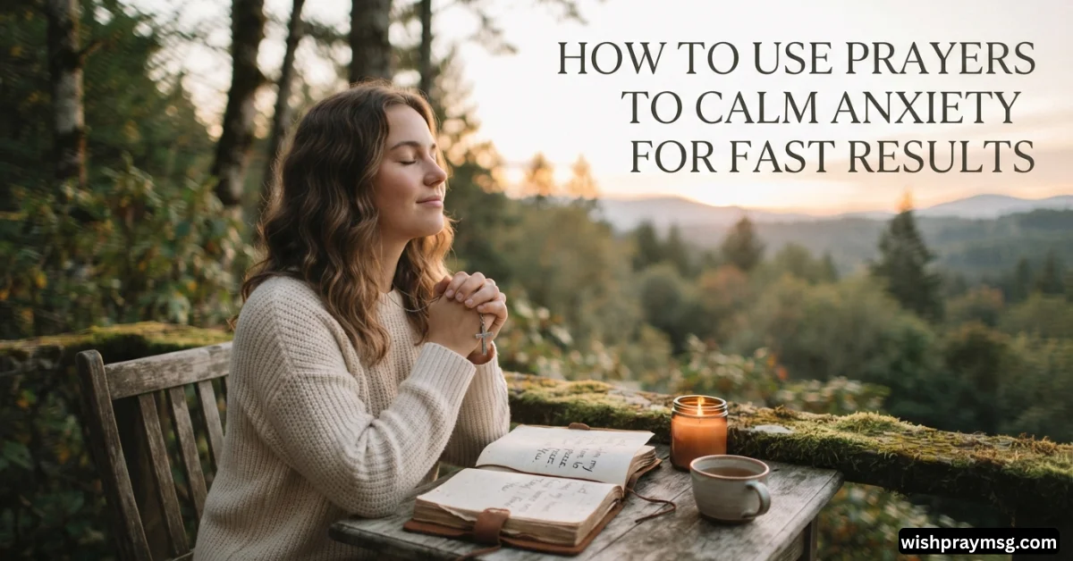 How to Use Prayers to Calm Anxiety for Fast Results