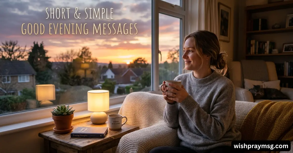 Short and Simple Good Evening Messages