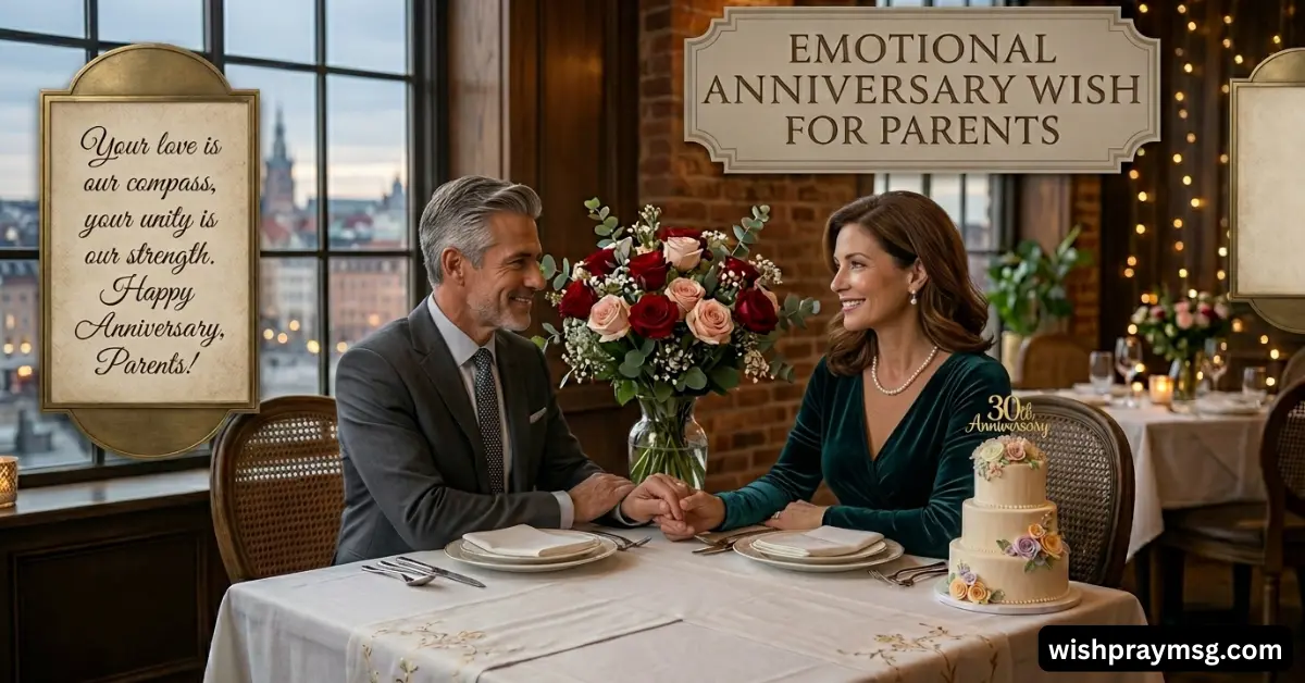 Emotional Anniversary Wish for Parents