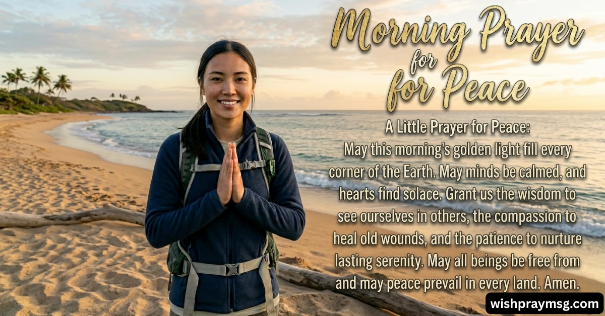 Morning Prayer for Peace