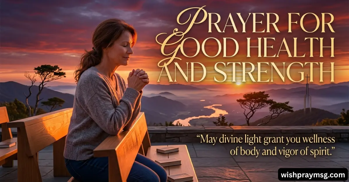 Prayer for Good Health and Strength