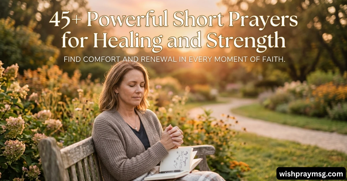 45+ Powerful Short Prayers for Healing and Strength