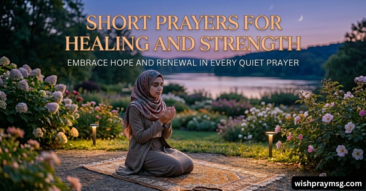 Short Prayers for Healing and Strength
