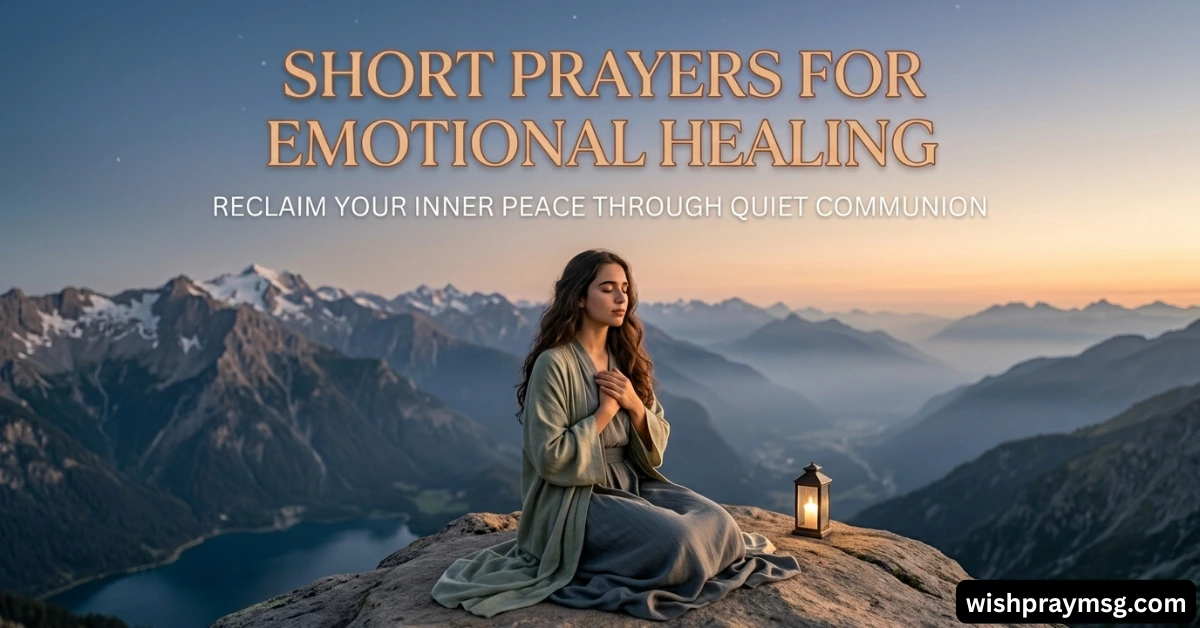 Short Prayers for Emotional Healing