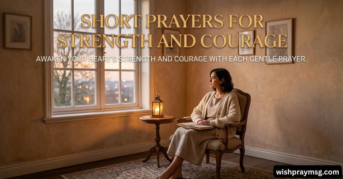 Short Prayers for Strength and Courage
