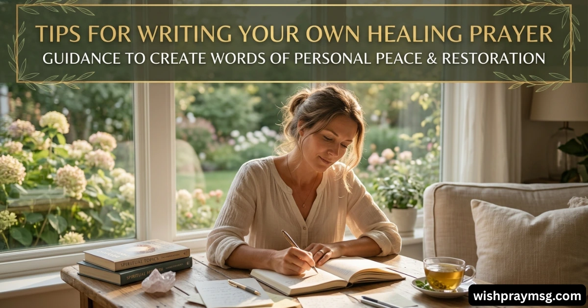 Tips for Writing Your Own Healing Prayer