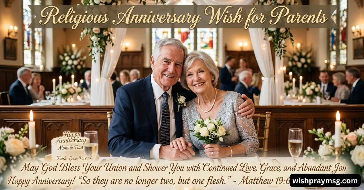 Religious Anniversary Wish for Parents