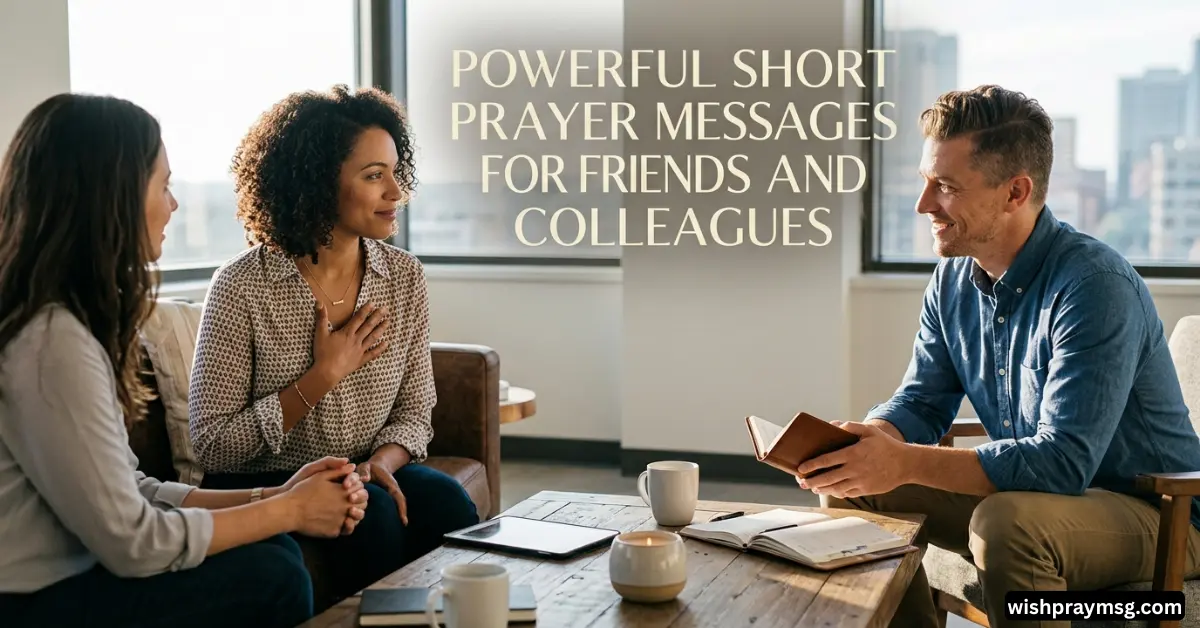 45 Powerful Short Prayer Messages for Friends and Colleagues