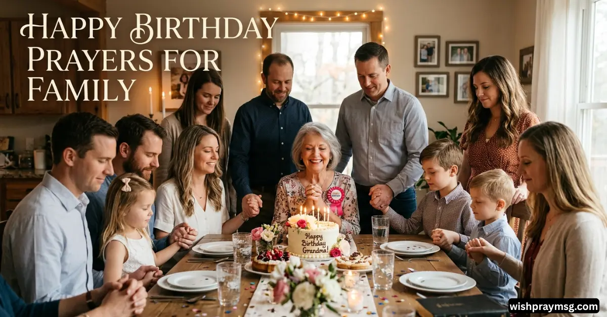 Happy Birthday Prayers for Family