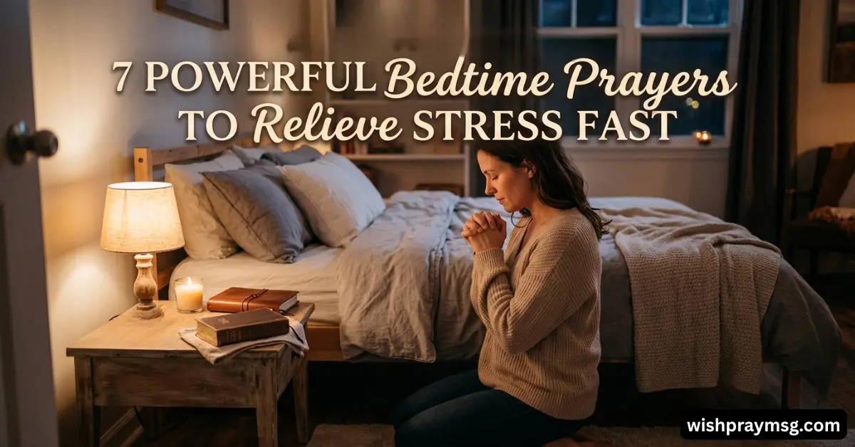 7 Powerful Bedtime Prayers to Relieve Stress Fast