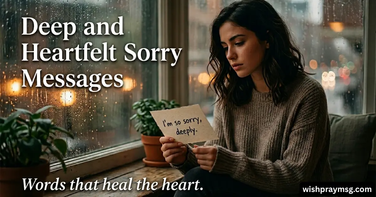 Deep and Heartfelt Sorry Messages