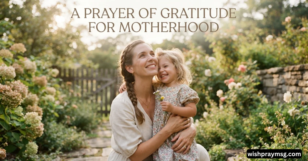 A Prayer of Gratitude for Motherhood