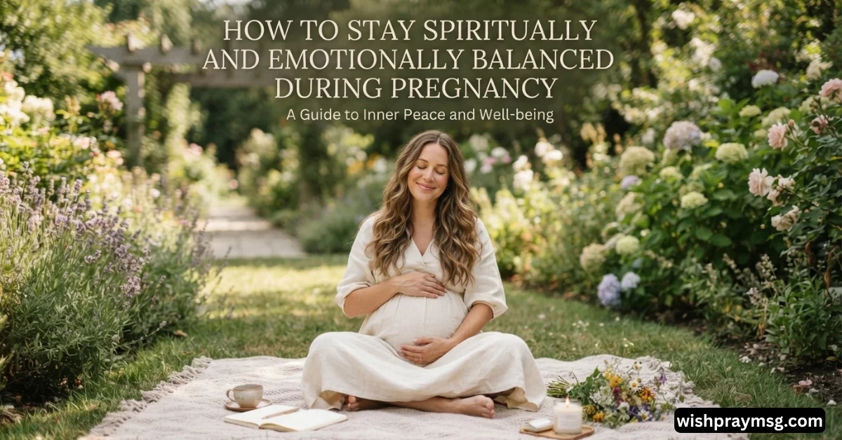 How to Stay Spiritually and Emotionally Balanced During Pregnancy