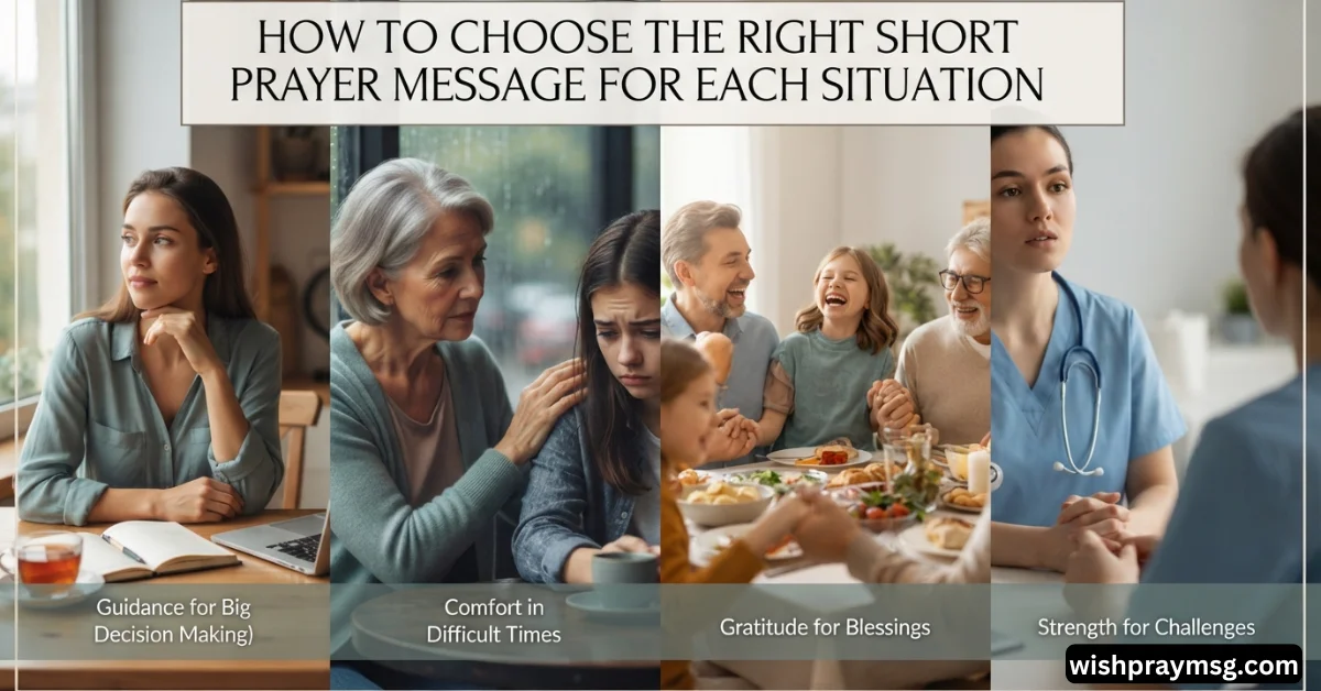 How to Choose the Right Short Prayer Message for Each Situation