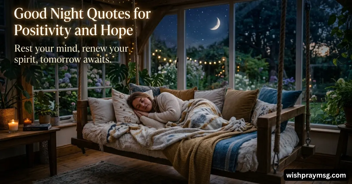 Good Night Quotes for Positivity and Hope