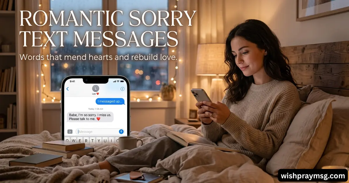 Romantic Sorry Text Messages