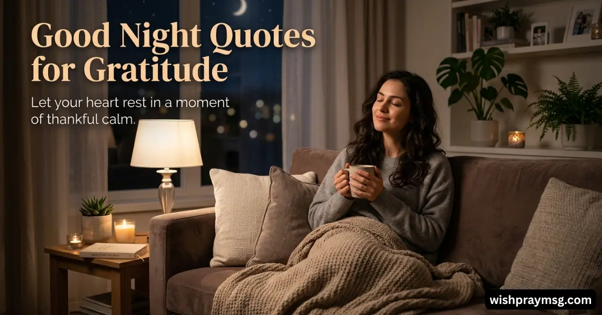Good Night Quotes for Gratitude