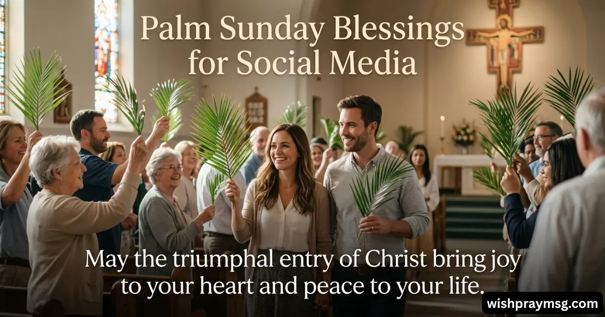 Palm Sunday Blessings for Social Media