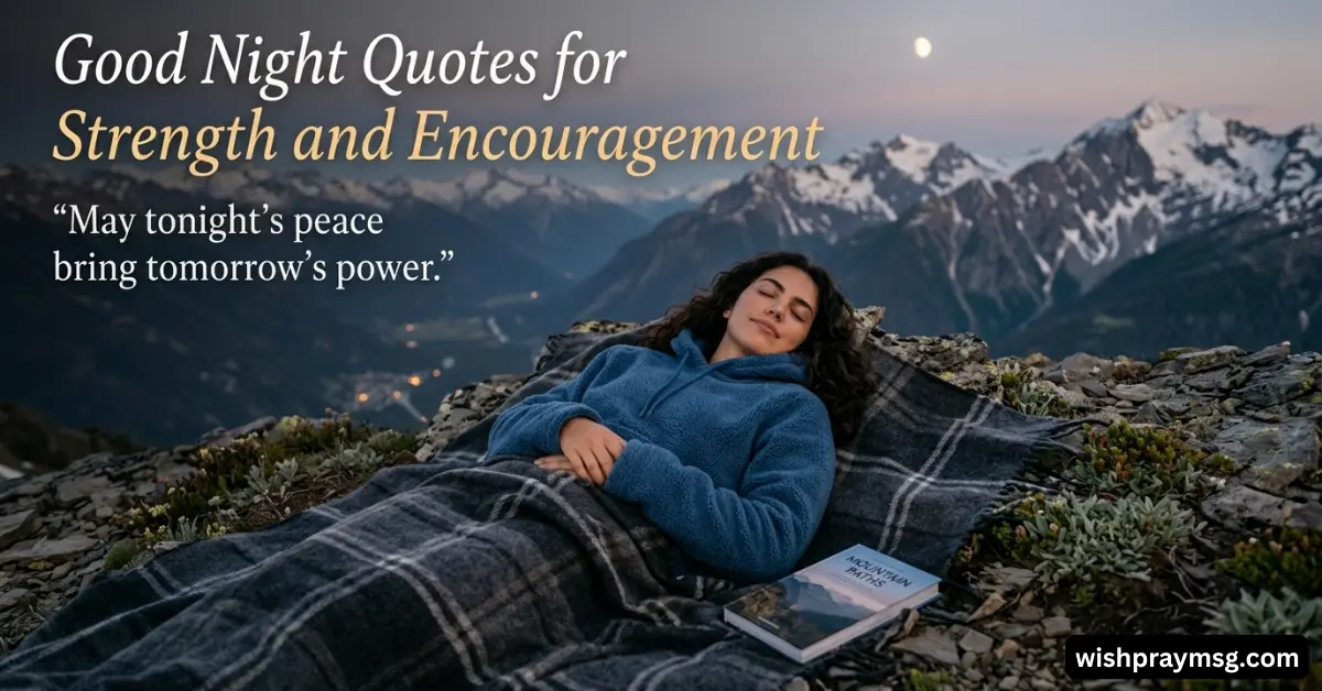 Good Night Quotes for Strength and Encouragement