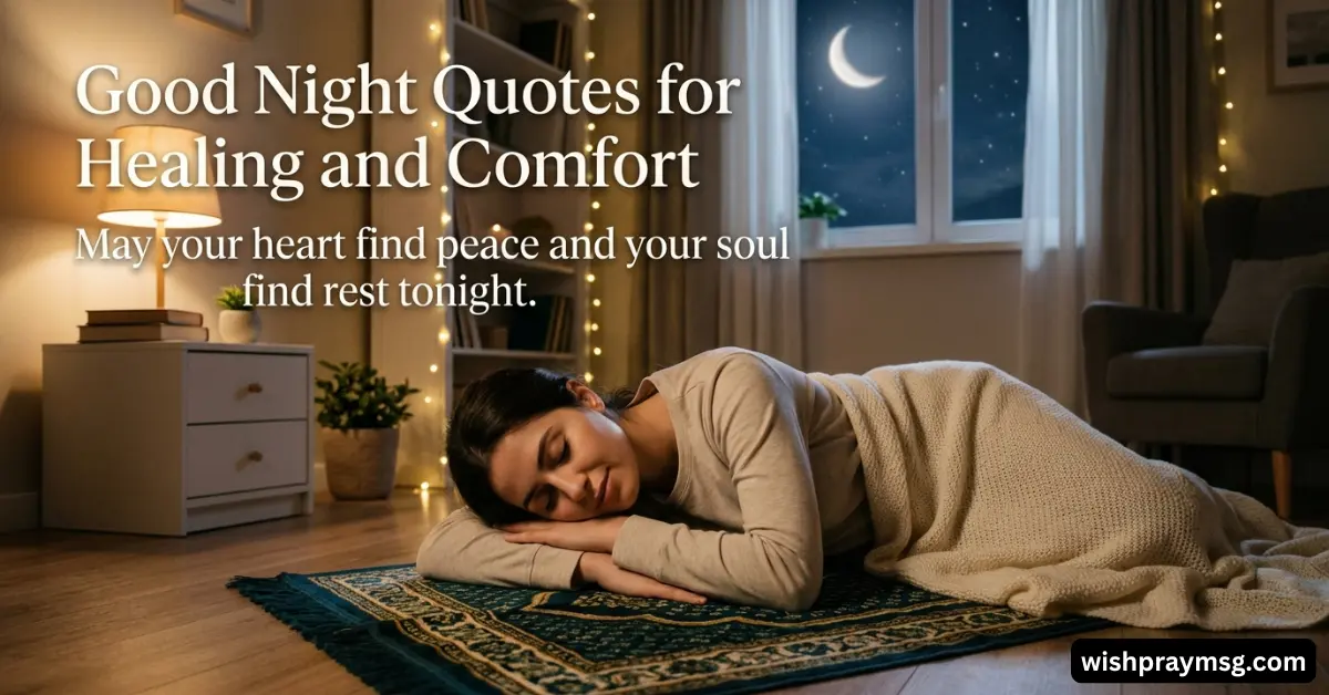Good Night Quotes for Healing and Comfort