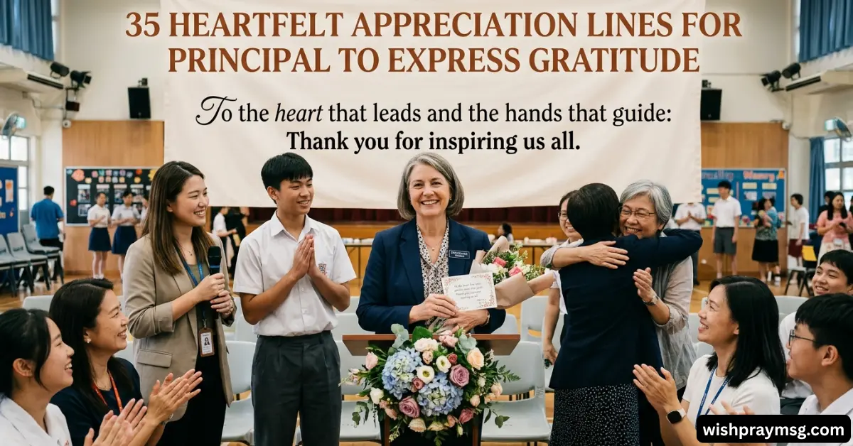 35 Heartfelt Appreciation Lines for Principal to Express Gratitude