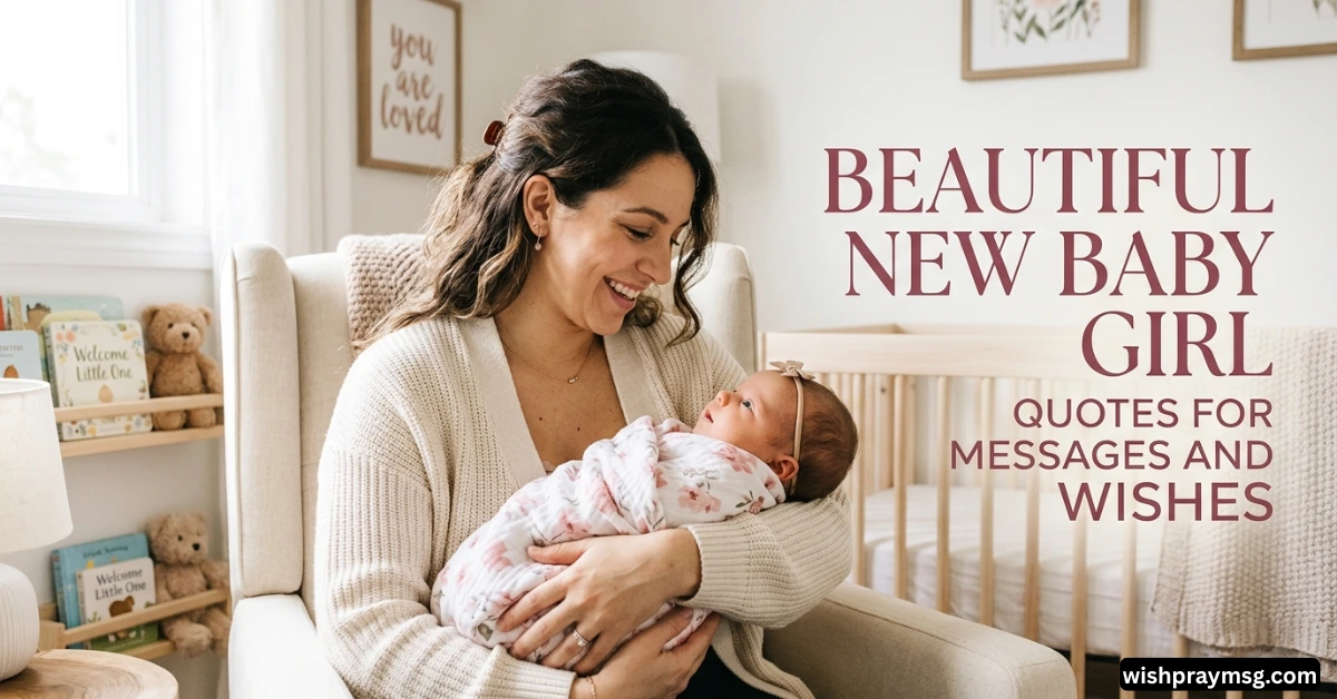 Beautiful New Baby Girl Quotes for Messages and Wishes