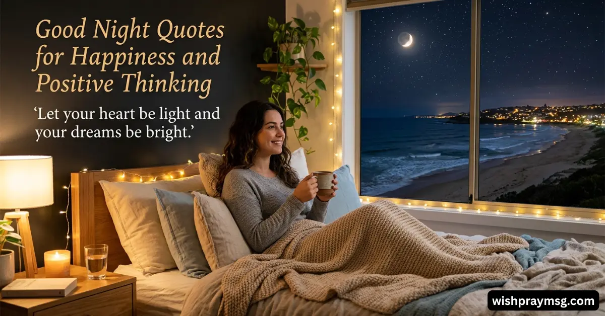 Good Night Quotes for Happiness and Positive Thinking