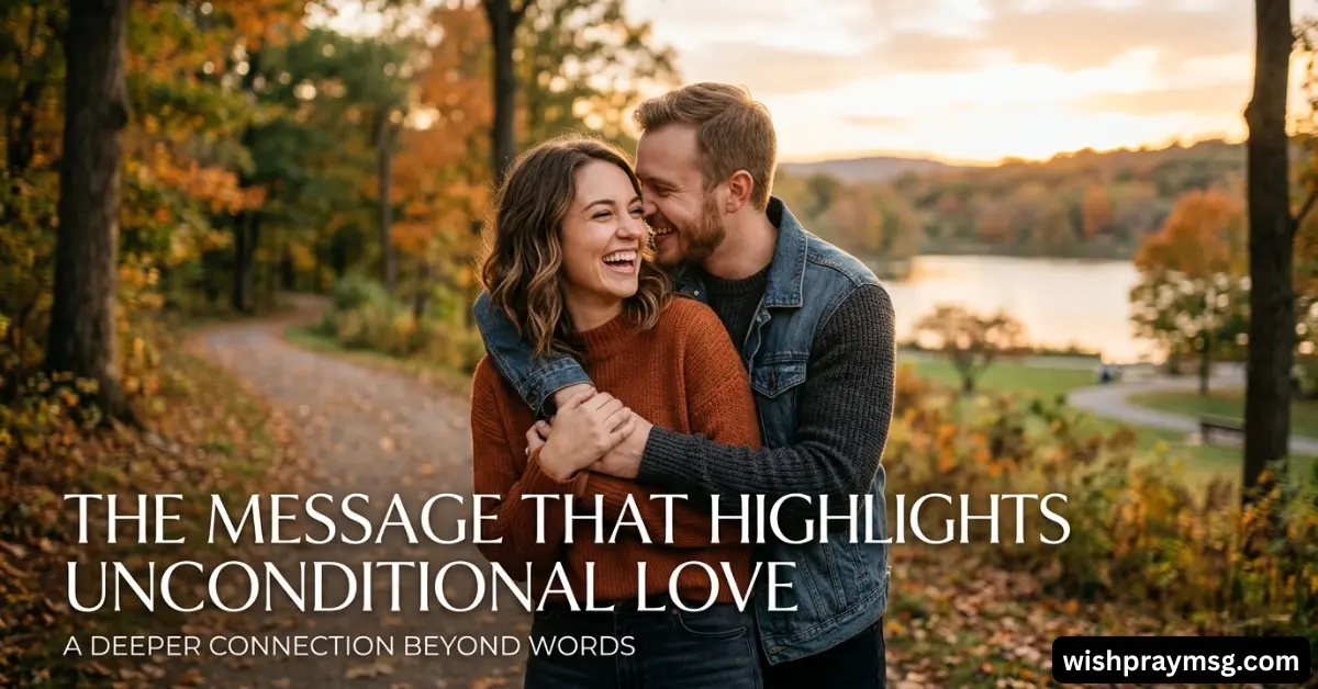 The Message That Highlights Unconditional Love